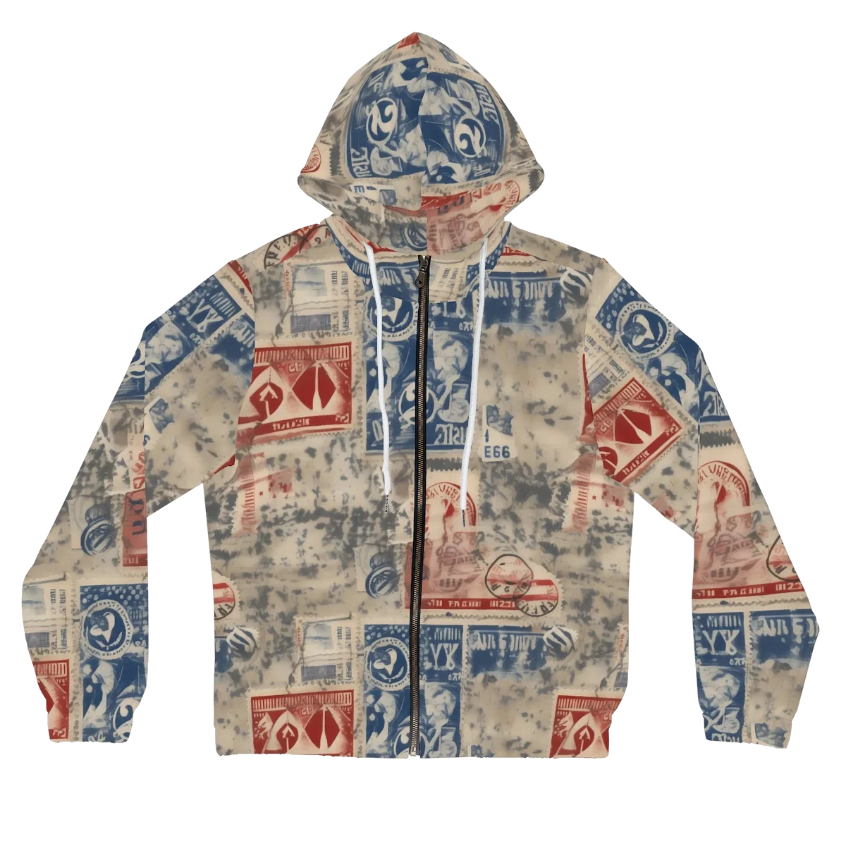 Stampede Blue on Women's Full-Zip Hoodie — Front