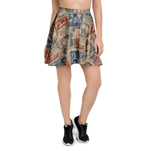 Stampede Blue on a Skater Skirt