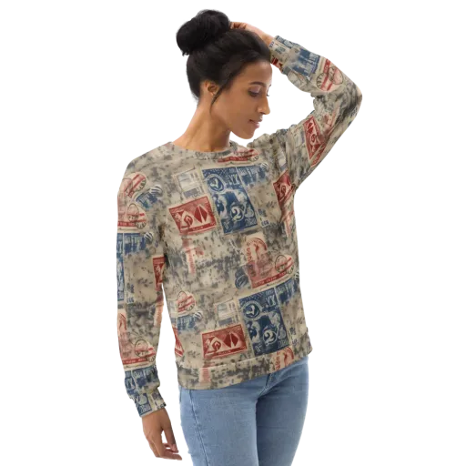Stampede Blue on a Sweatshirt