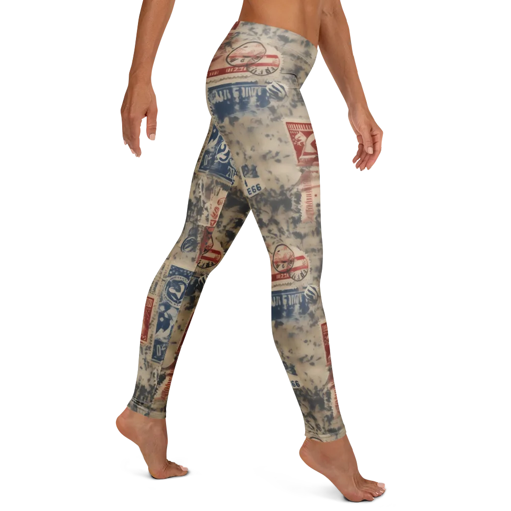 Stampede Blue on Leggings — Right