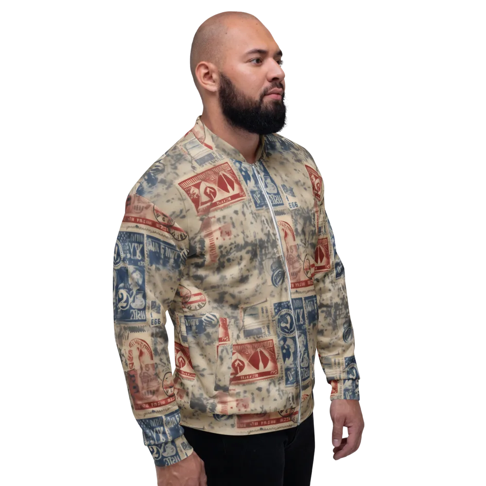 Stampede Blue on Bomber Jacket — Right