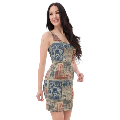 Stampede Blue on a Bodycon Dress