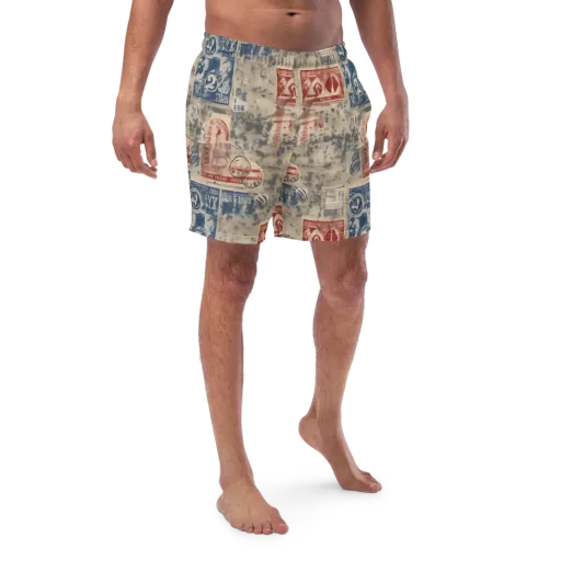 Stampede Blue on a Swim Trunks