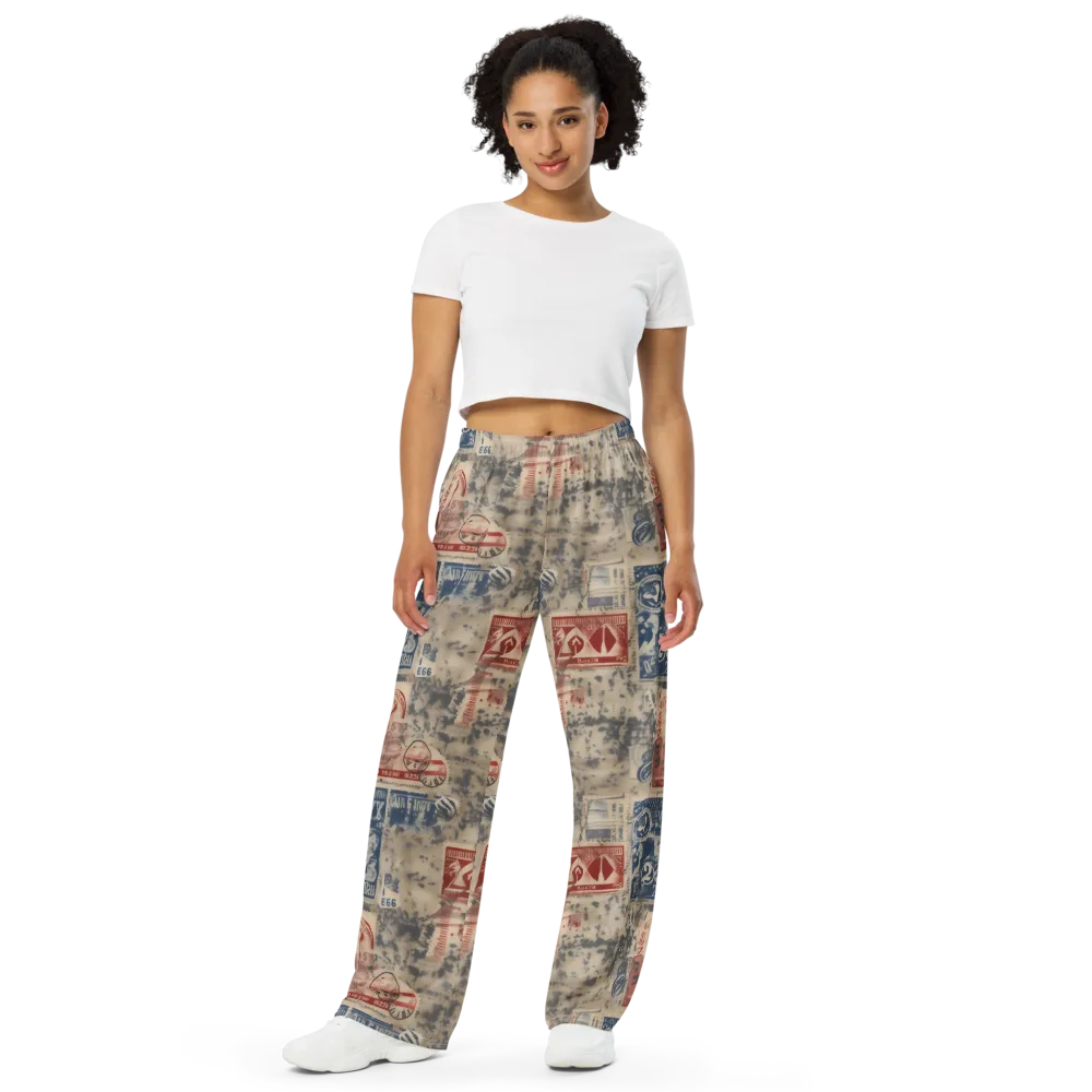 Stampede Blue on Wide-Leg Pants — Front