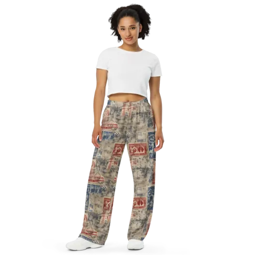 Stampede Blue on a Wide-Leg Pants