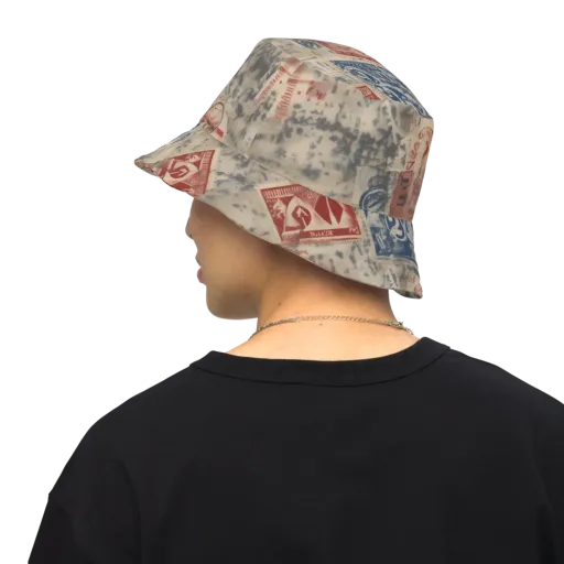 Stampede Blue on a Reversible Bucket Hat