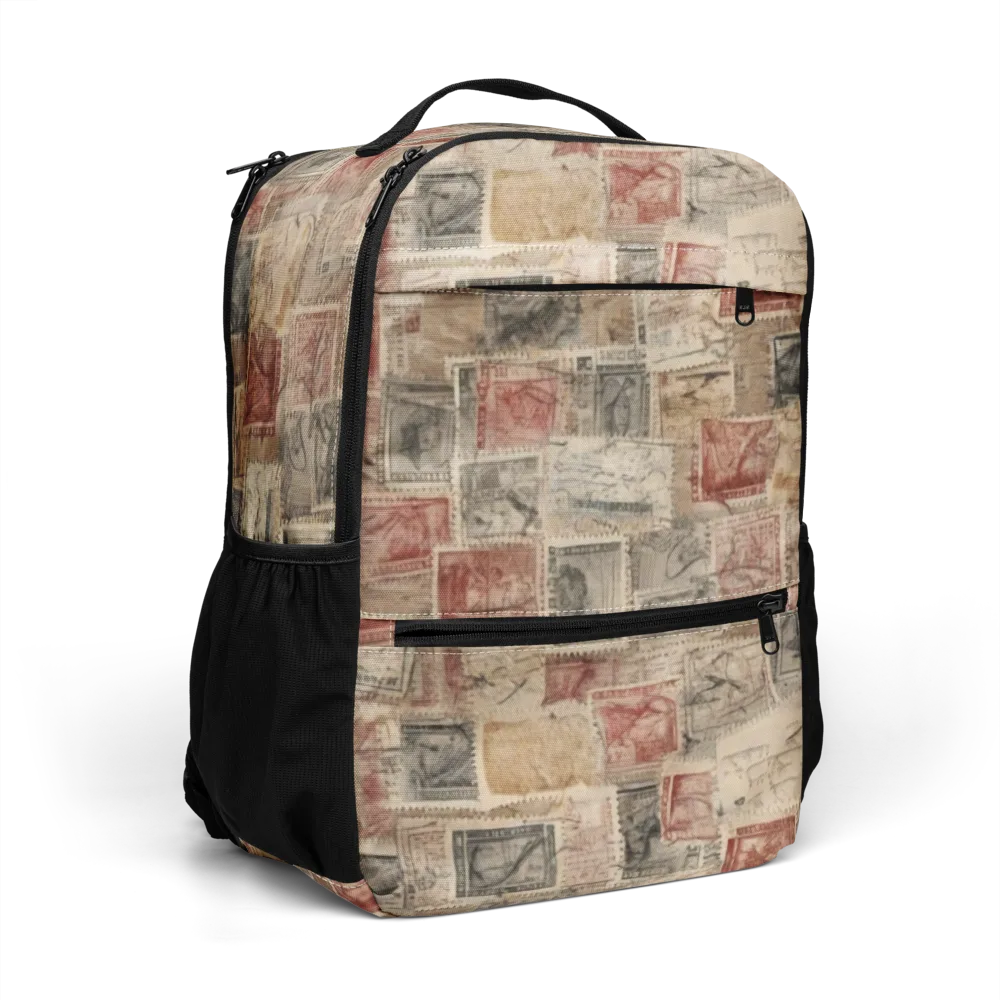 Archive in Red on Utility Backpack — Right Front