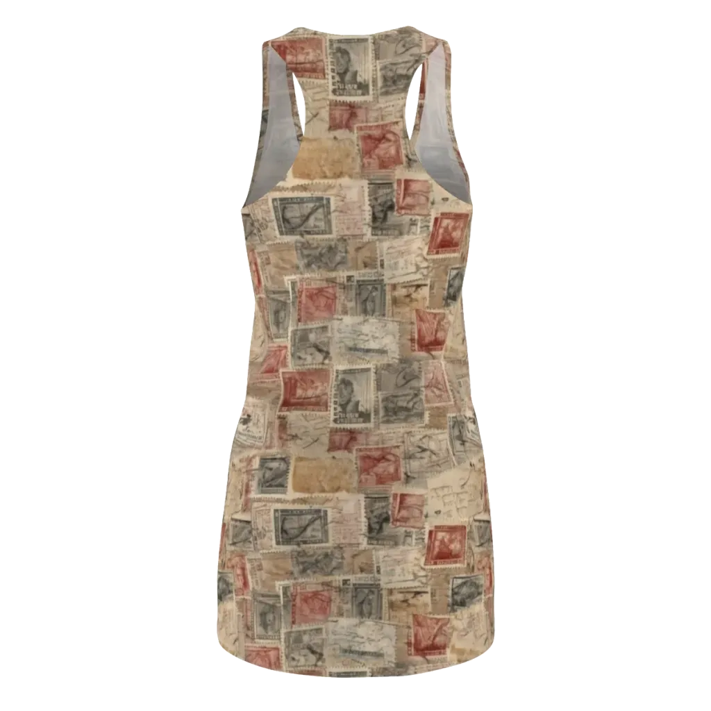 Archive in Red on Racerback Dress — Back