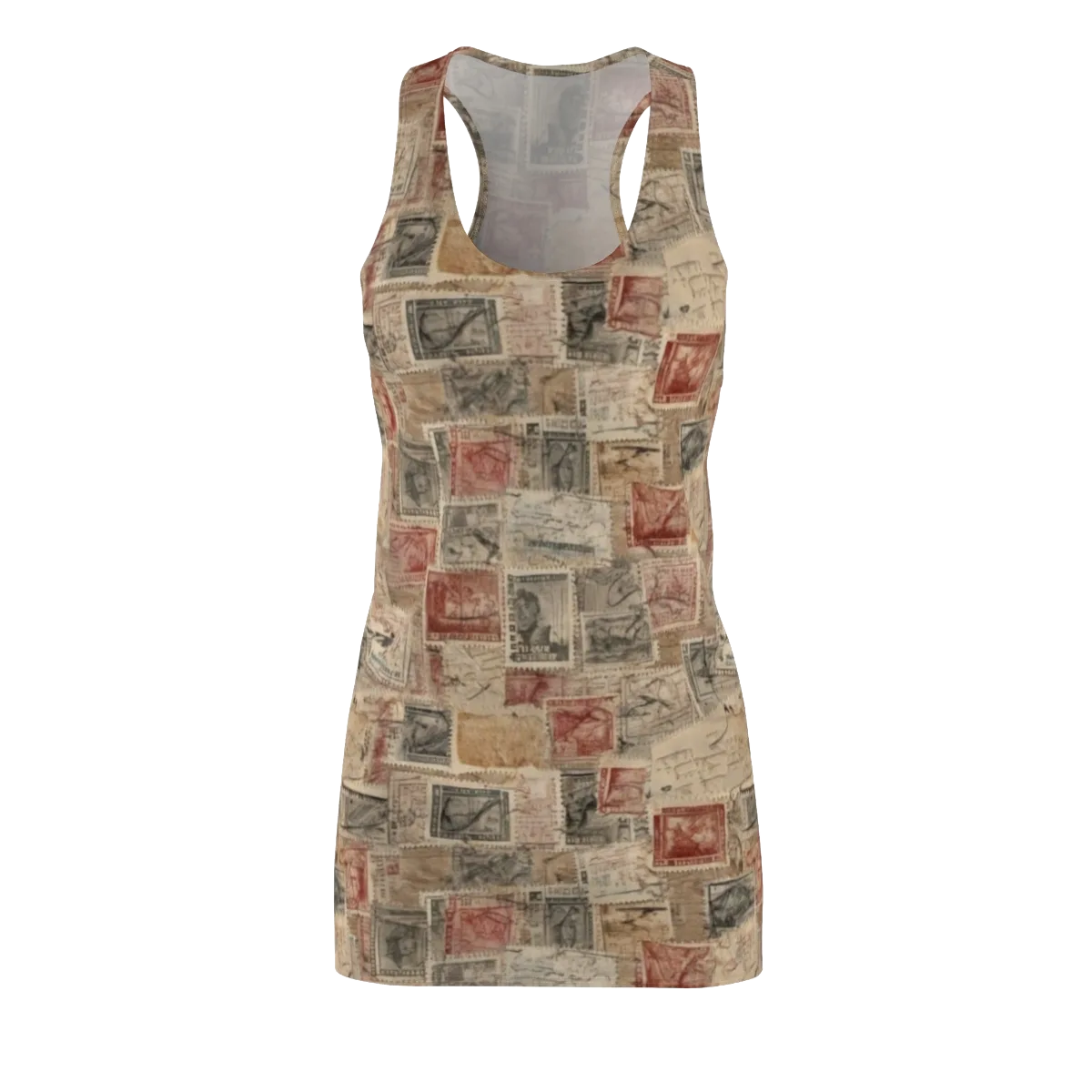 Archive in Red on Racerback Dress — Front