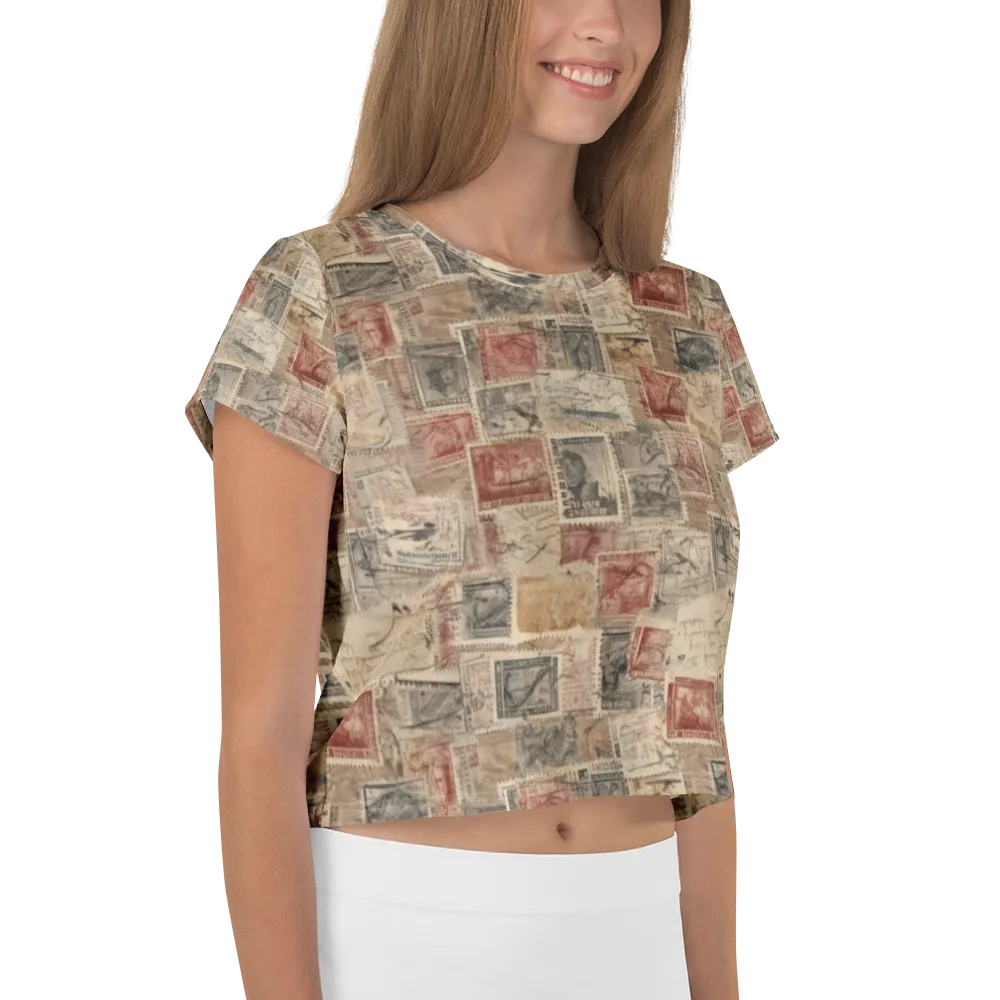 Archive in Red on Crop Tee — Right