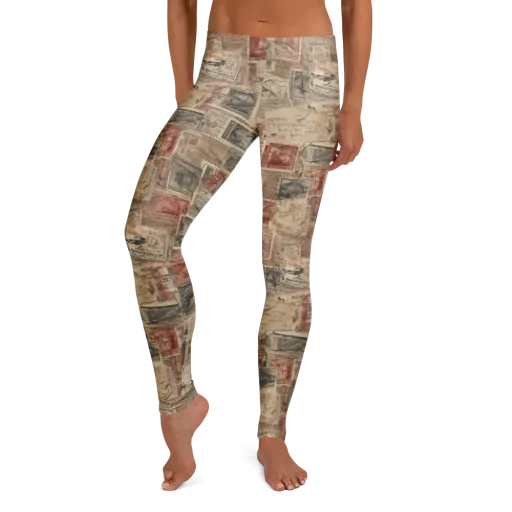 Archive in Red on a Leggings