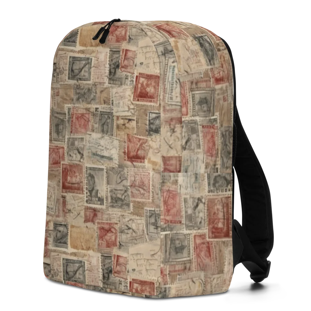 Archive in Red on Minimalist Backpack — Left