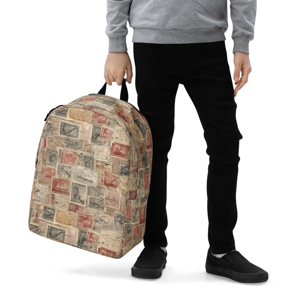 Archive in Red on Minimalist Backpack — Zoomed-in