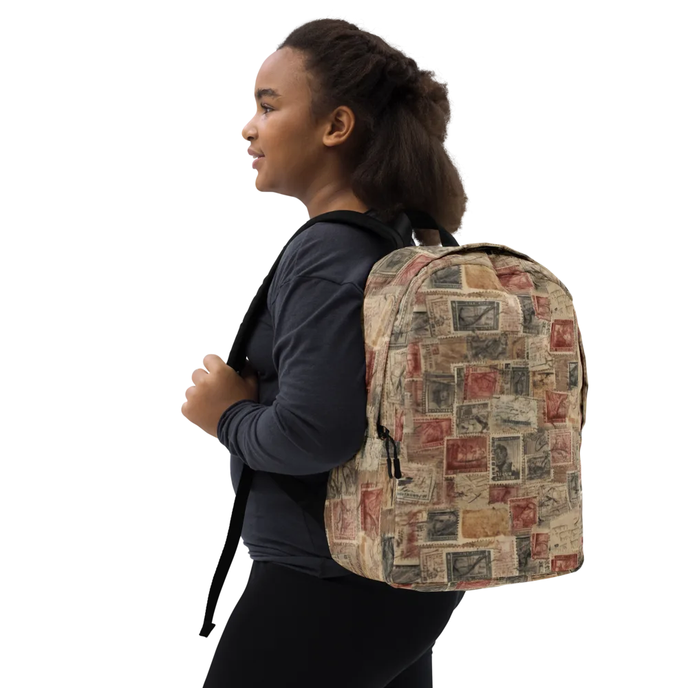 Archive in Red on Minimalist Backpack — Right Front