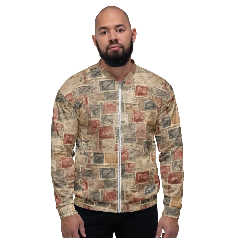 Archive in Red on Bomber Jacket — Front