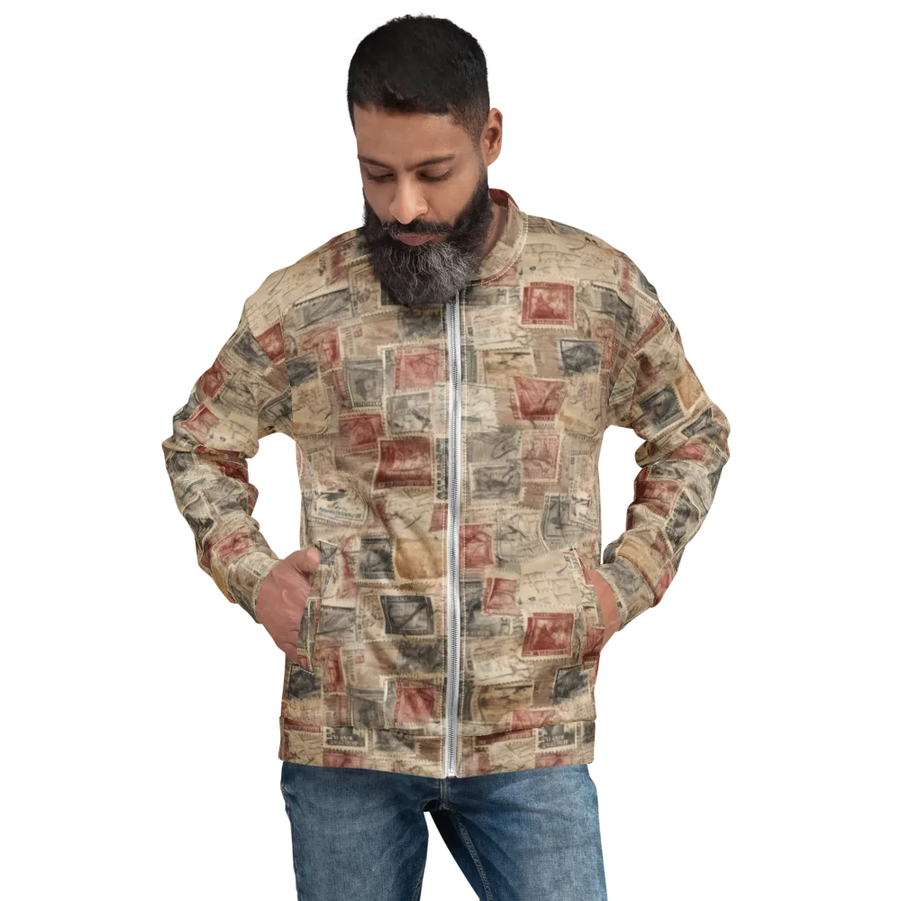 Archive in Red on Bomber Jacket — Front