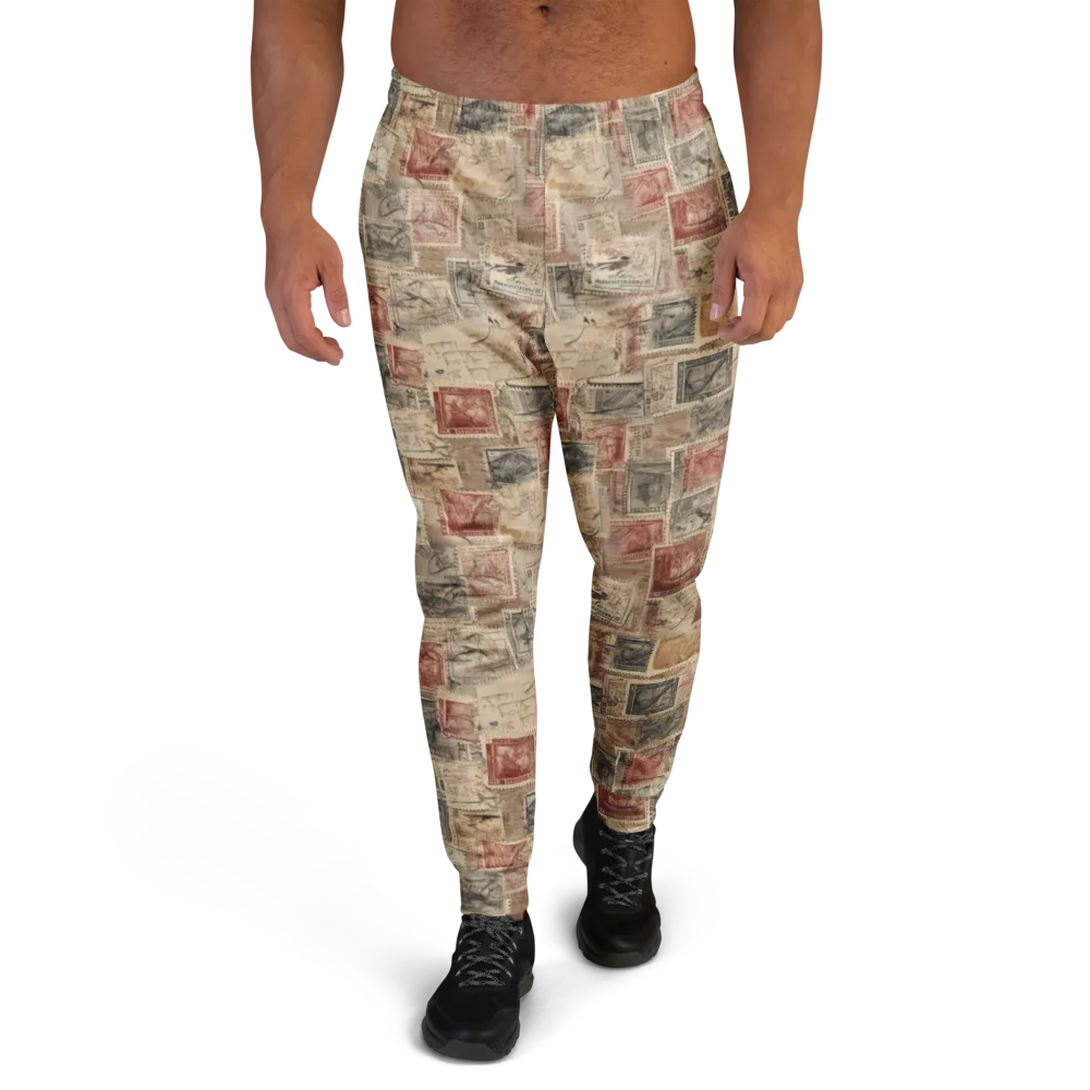 Archive in Red on Men's Joggers — Front