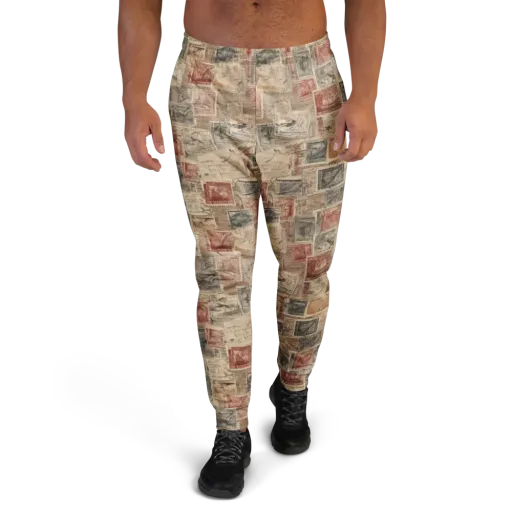 Archive in Red on a Men's Joggers