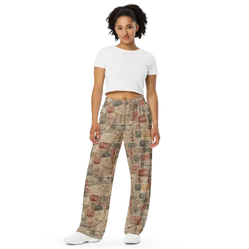 Archive in Red on a Wide-Leg Pants
