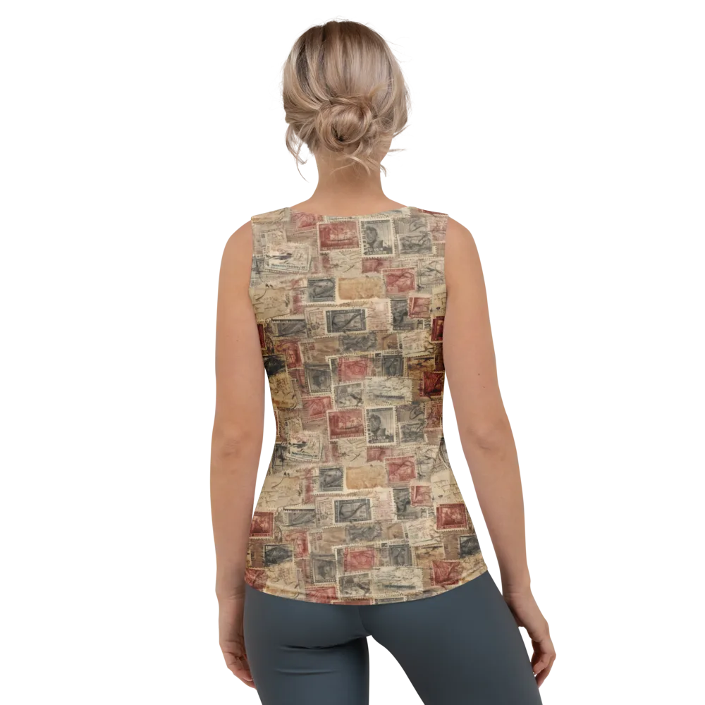 Archive in Red on Women's Tank Top — Back