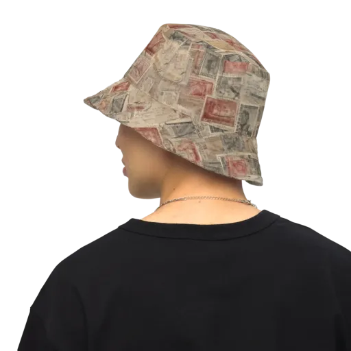 Archive in Red on a Reversible Bucket Hat