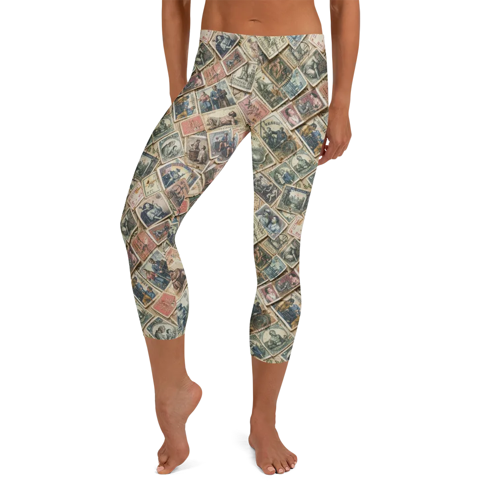Postmark Pastime on Capri Leggings — Front