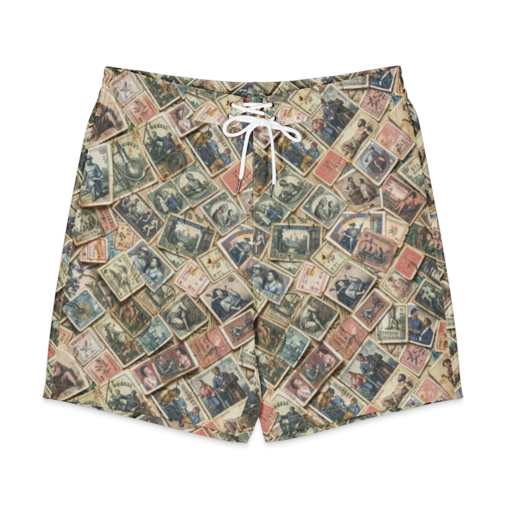 Postmark Pastime on Men's Board Shorts — Front