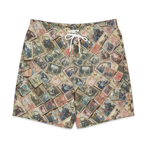 Postmark Pastime on a Men's Board Shorts