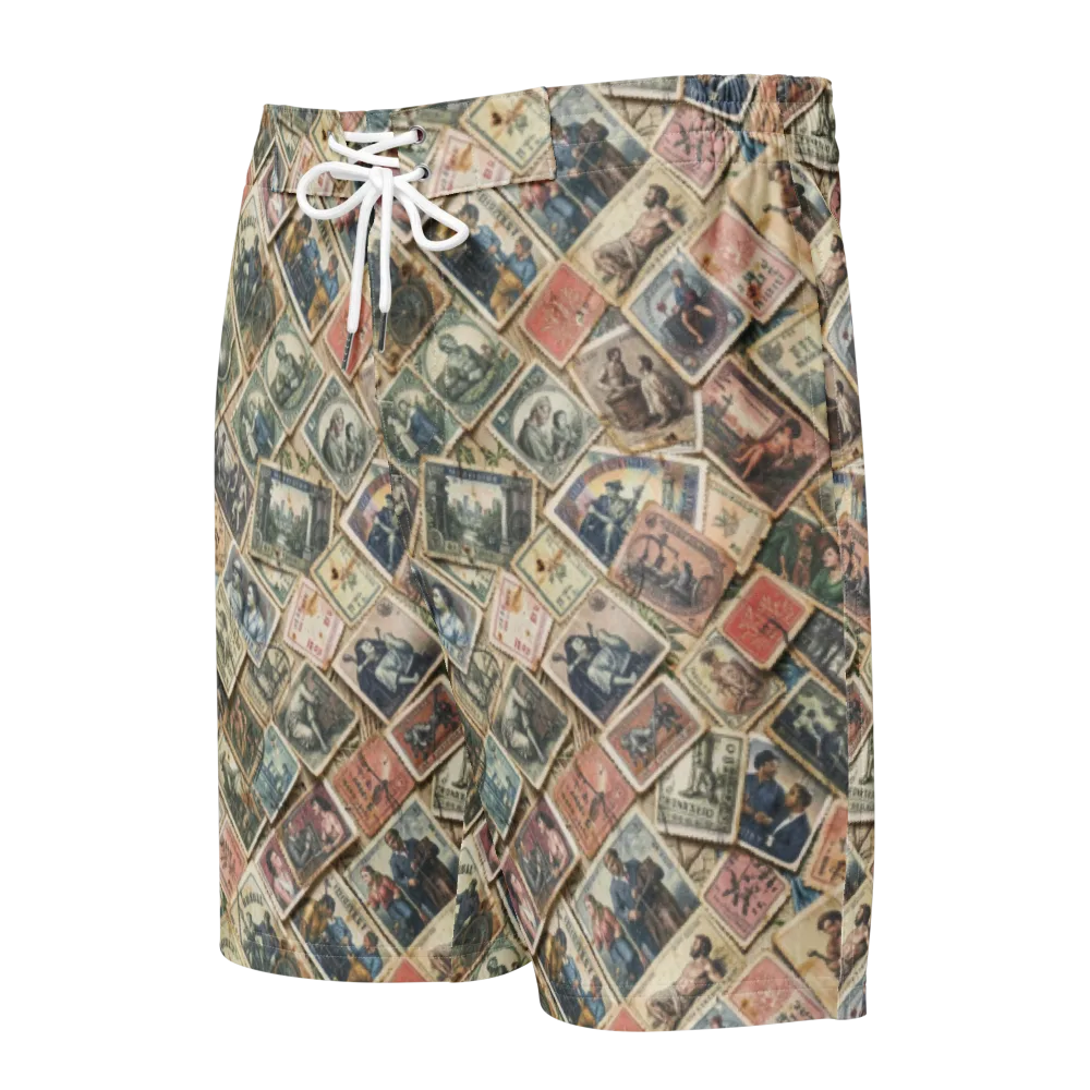 Postmark Pastime on Men's Board Shorts — Front
