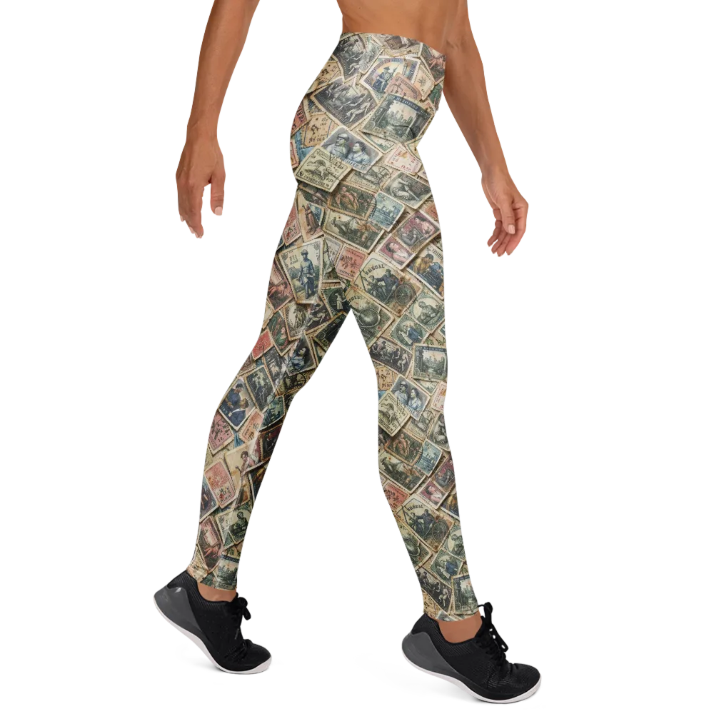 Postmark Pastime on Yoga Leggings — Right