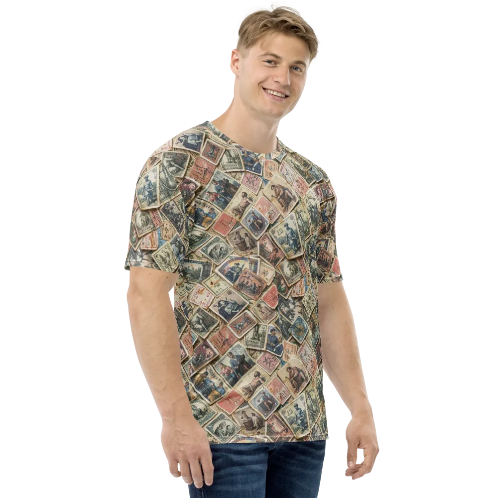 Postmark Pastime on Men's Crew Neck T-Shirt — Right