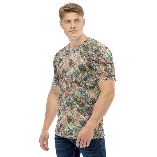 Postmark Pastime on a Men's Crew Neck T-Shirt