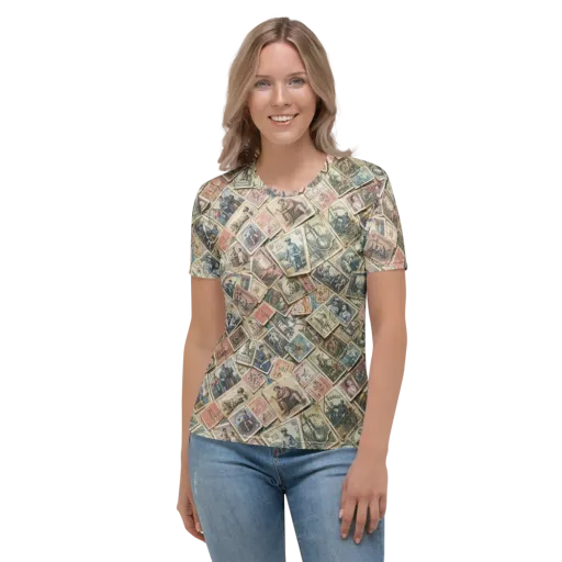 Postmark Pastime on a Women's Crew Neck T-Shirt