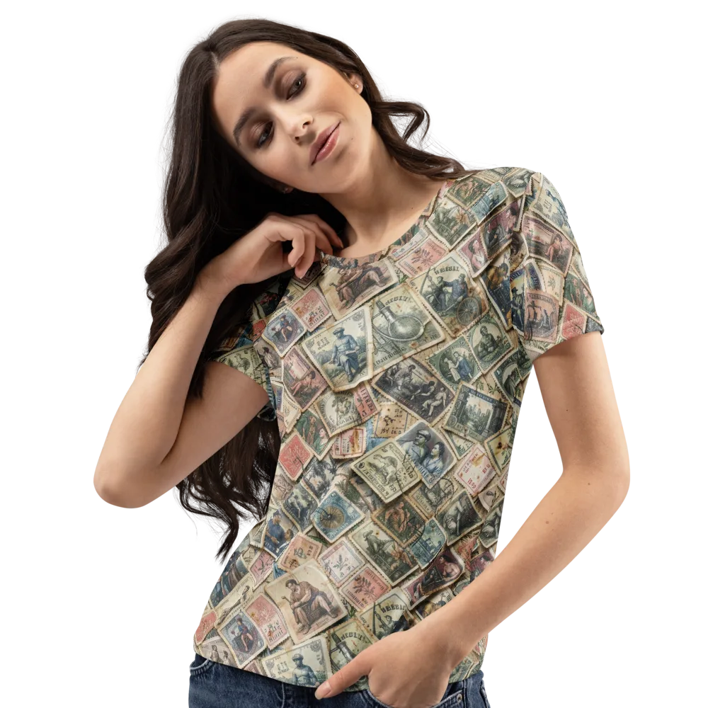 Postmark Pastime on Women's Crew Neck T-Shirt — Left Front