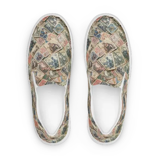 Postmark Pastime on a Women's Slip-On Canvas Shoes
