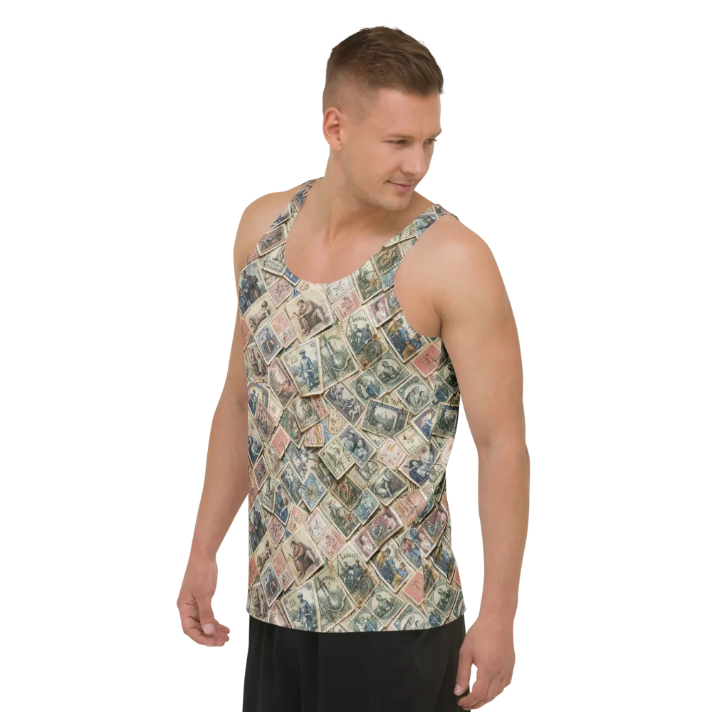 Postmark Pastime on Men's Tank Top — Left Front
