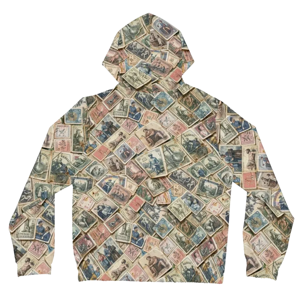 Postmark Pastime on Women's Full-Zip Hoodie — Back