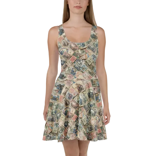 Postmark Pastime on a Skater Dress