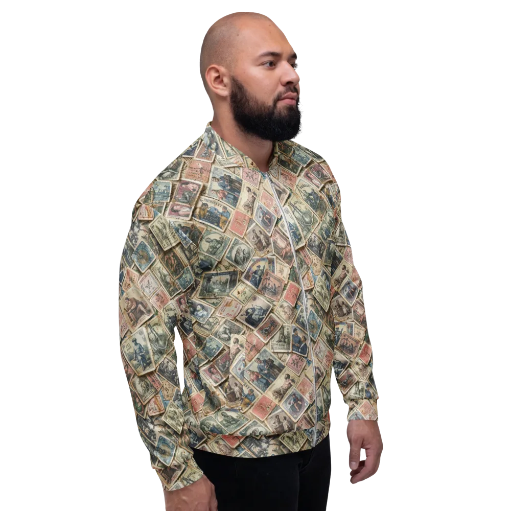 Postmark Pastime on Bomber Jacket — Right