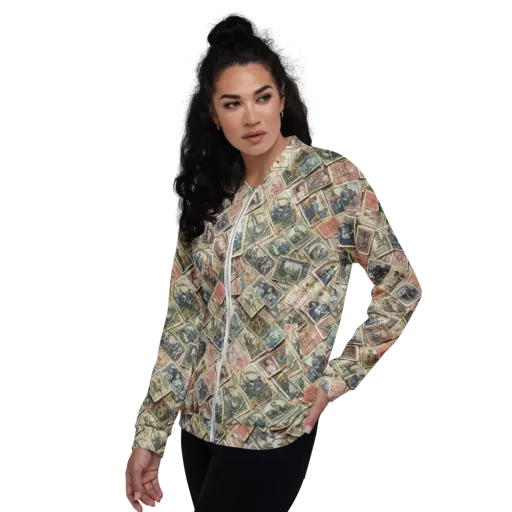 Postmark Pastime on a Bomber Jacket