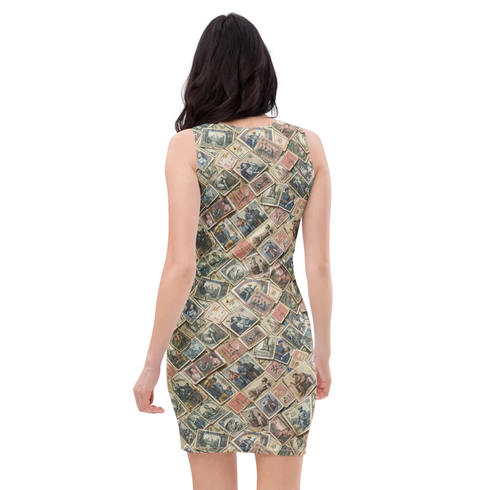 Postmark Pastime on Bodycon Dress — Back