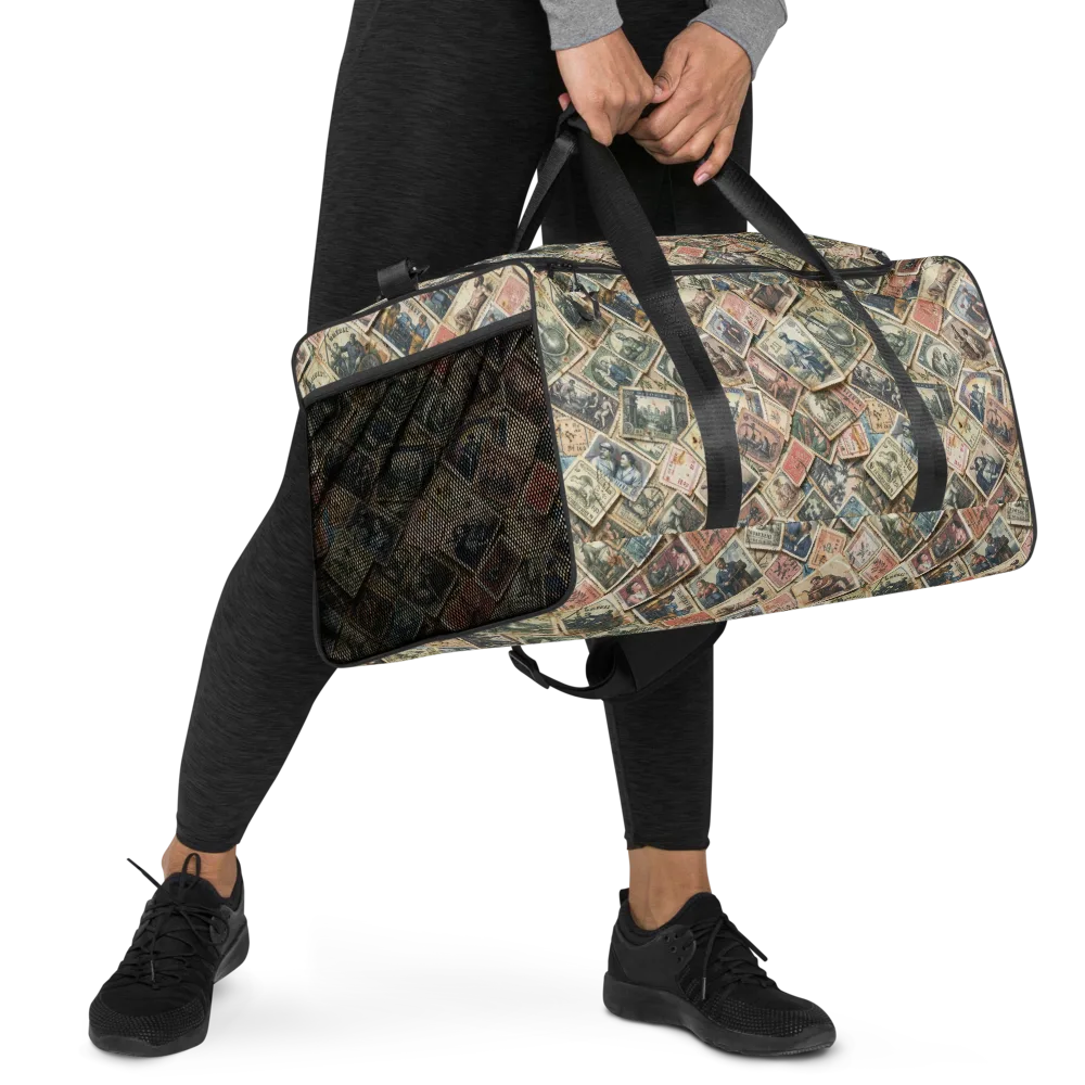 Postmark Pastime on Duffle Bag — Right Front
