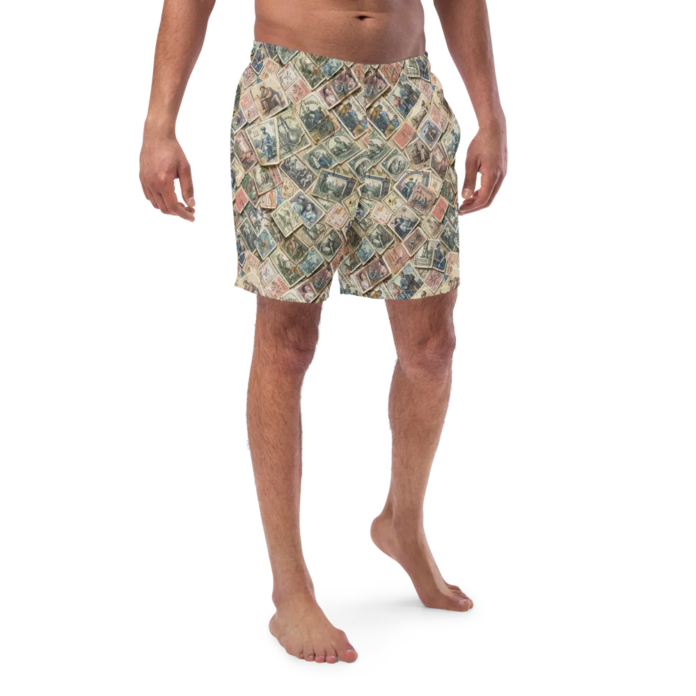 Postmark Pastime on Swim Trunks — Front