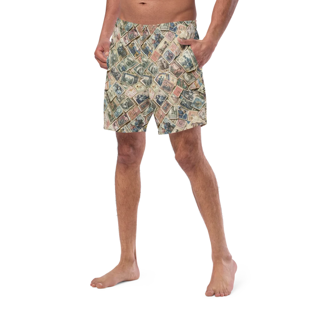 Postmark Pastime on Swim Trunks — Left Front