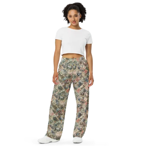 Postmark Pastime on a Wide-Leg Pants