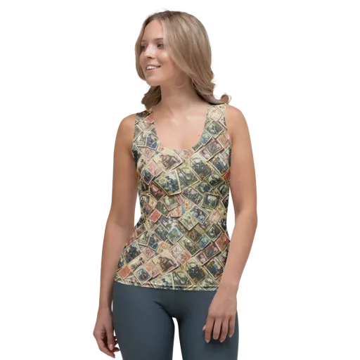 Postmark Pastime on a Women's Tank Top