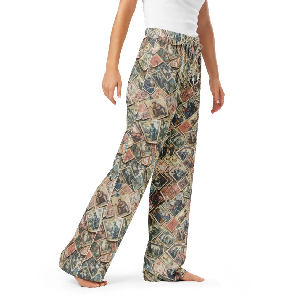 Postmark Pastime on Women's Pajama Pants — Right Front