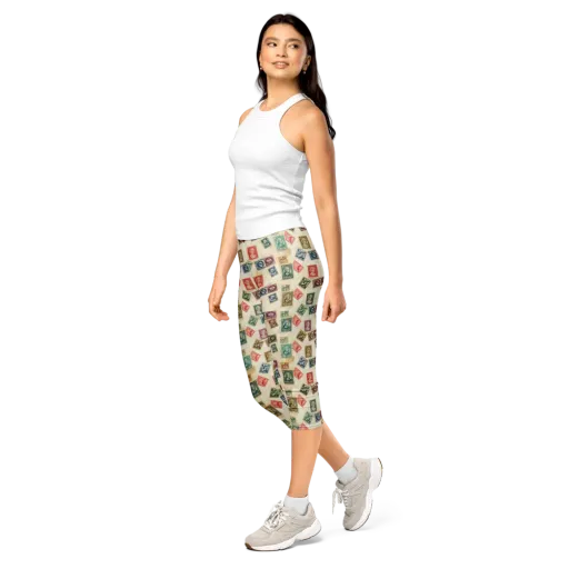 Mercantile Mosaic on a Capri Leggings