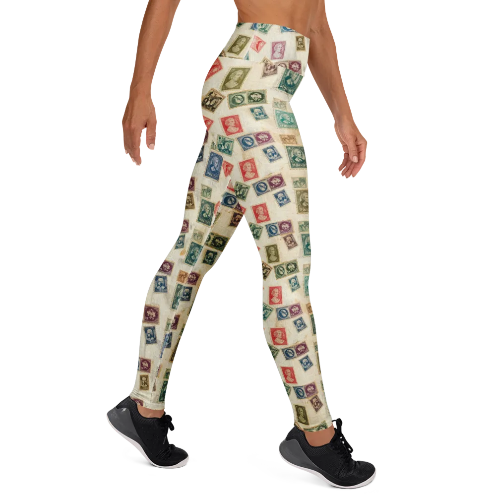Mercantile Mosaic on Yoga Leggings — Right