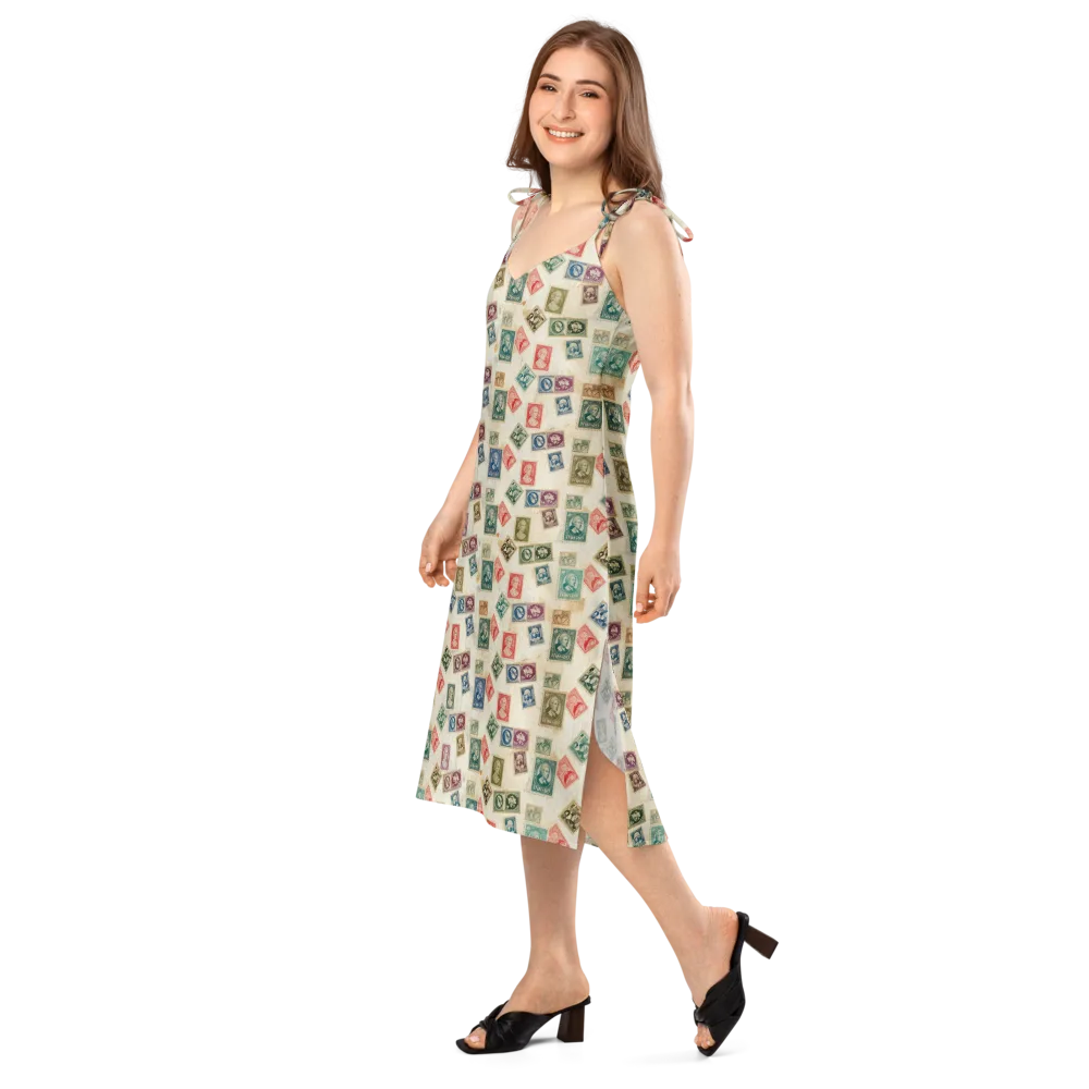 Mercantile Mosaic on Slip Dress — Left Front